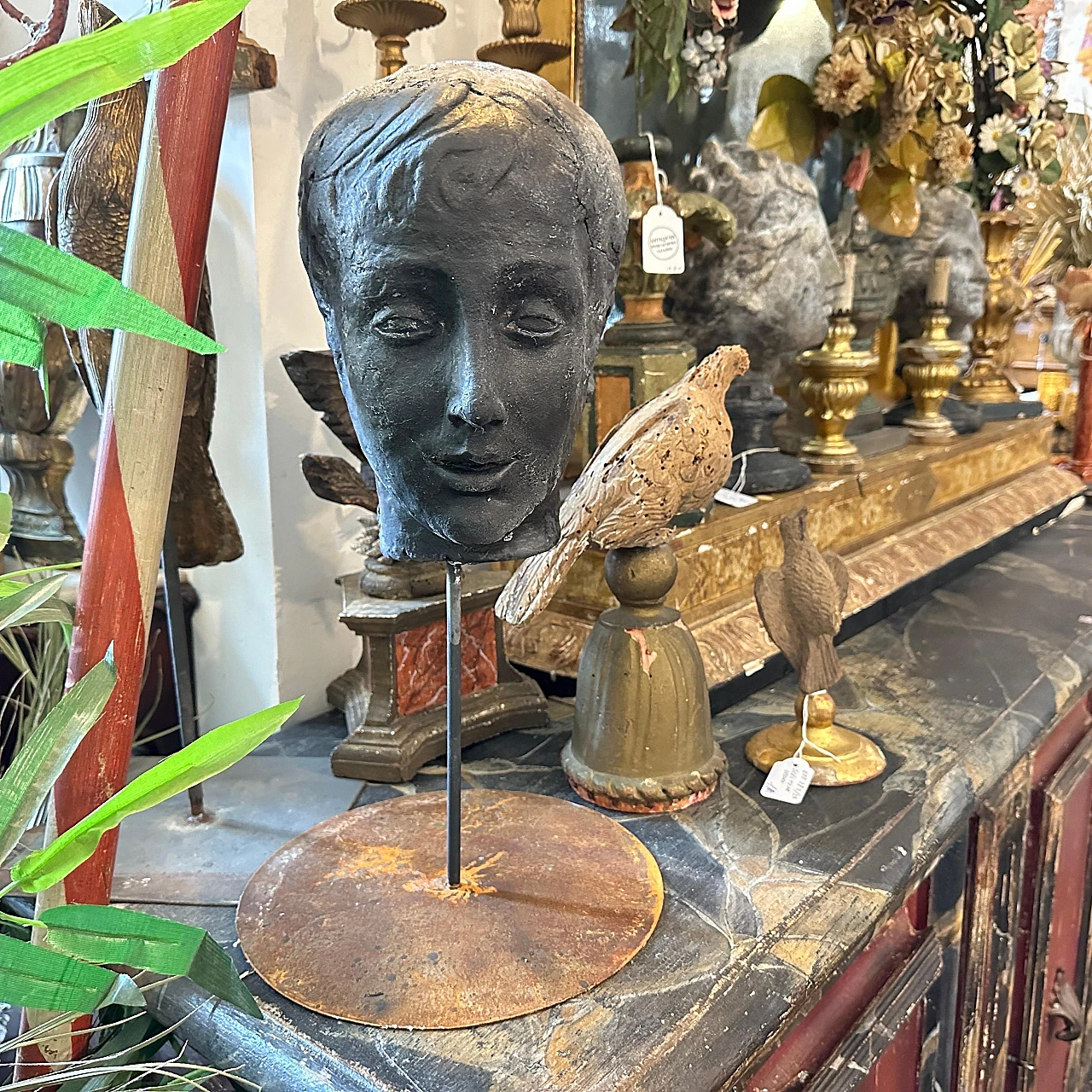 Clay head of a young Sicilian man, late 19th century 11