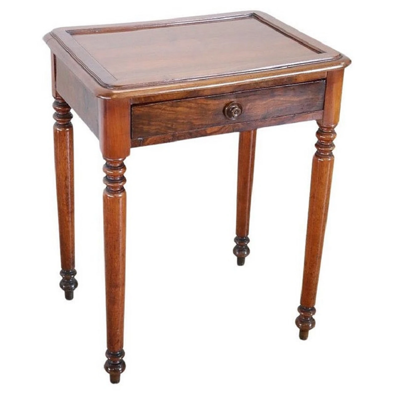 Louis Philippe solid walnut writing desk, mid-19th century 1