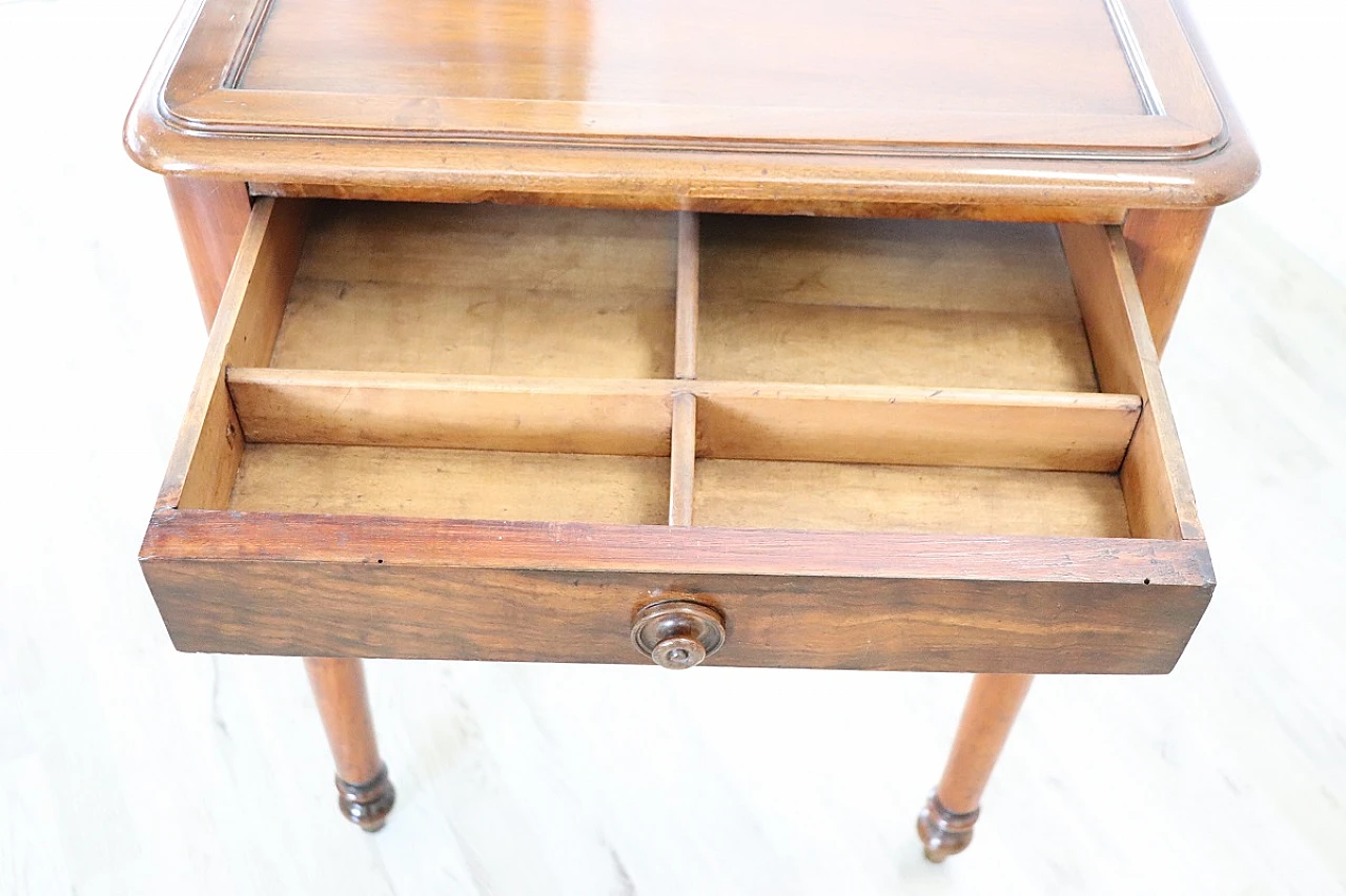 Louis Philippe solid walnut writing desk, mid-19th century 4