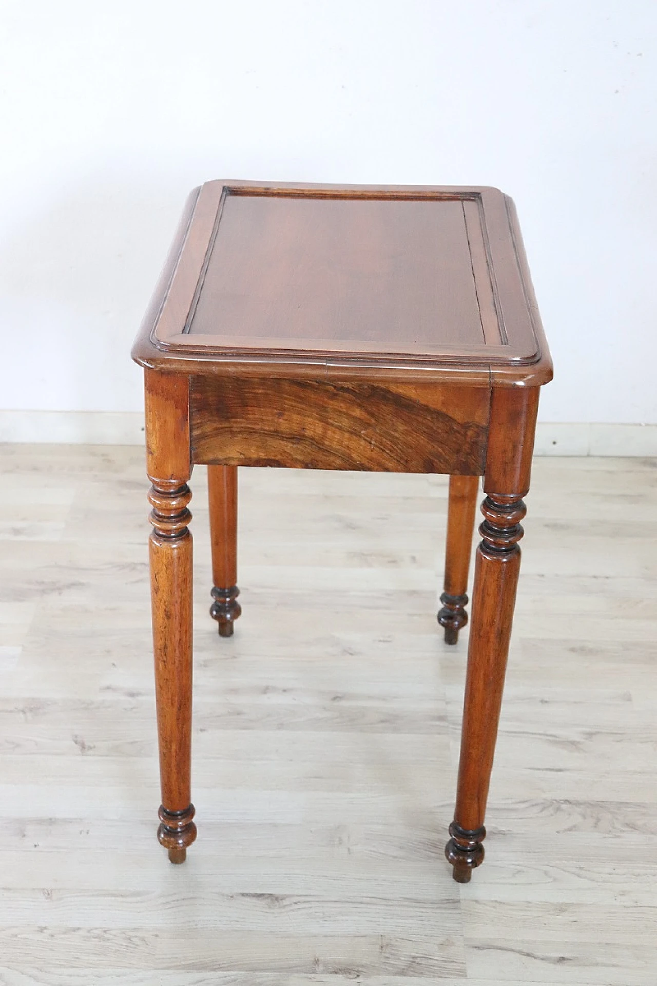 Louis Philippe solid walnut writing desk, mid-19th century 5
