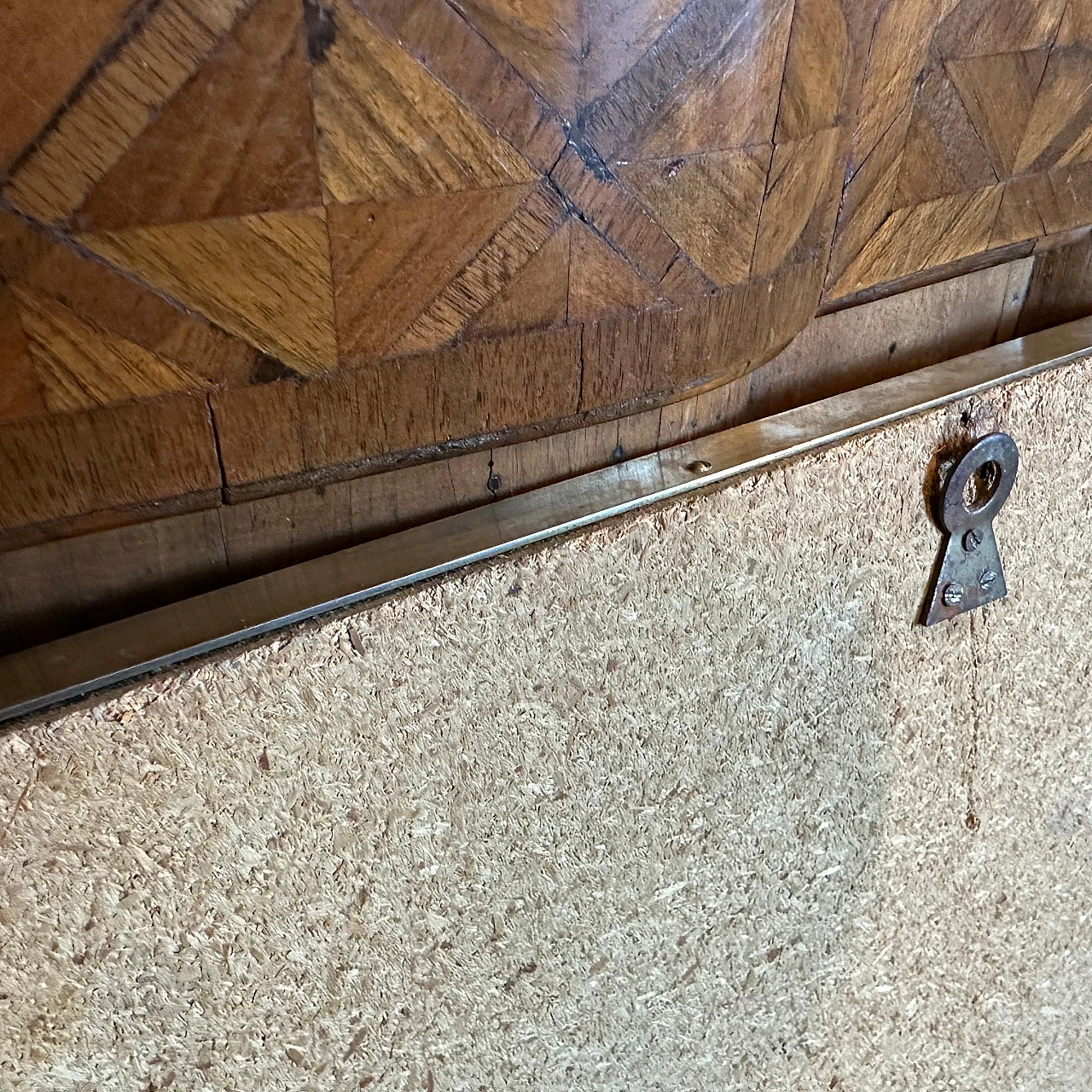 Brass wall mirror in the style of Gio Ponti, 1950s 6