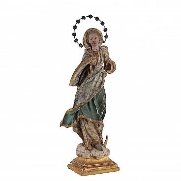 Statua lignea della Vergine Maria, '700