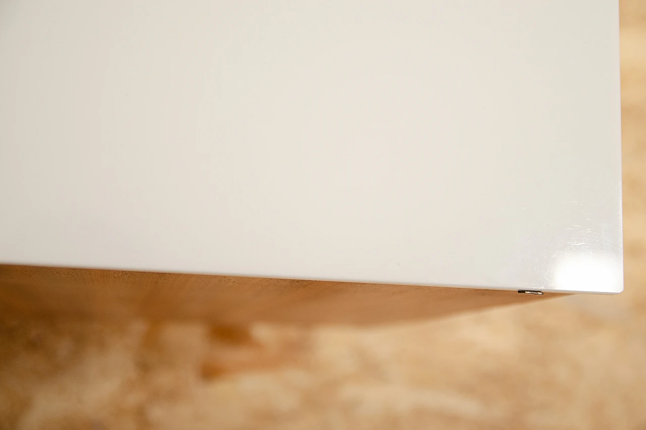 Comodino in legno e vetro di Mojmír Požár per UP Závody, anni '60 17