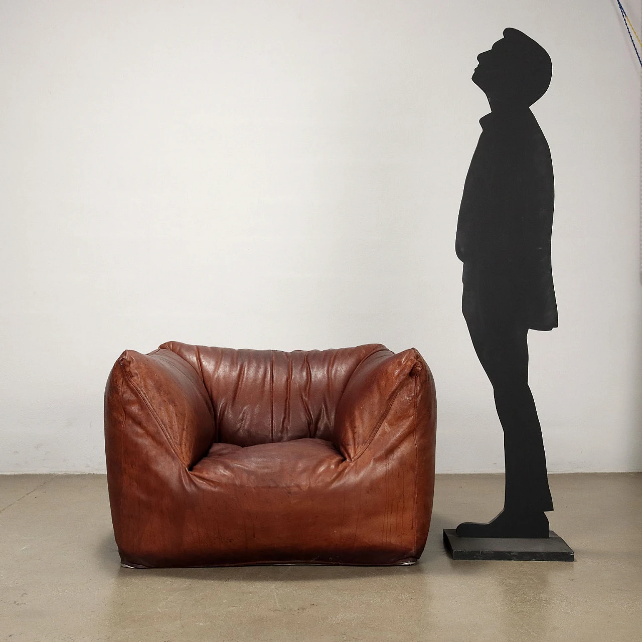 Le Bambole leather armchair by Mario Bellini for C&B Italia, 1970s 2