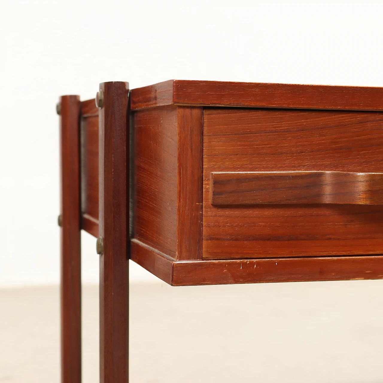 Side table in teak with drawers and pull-out trays, 1960s 7
