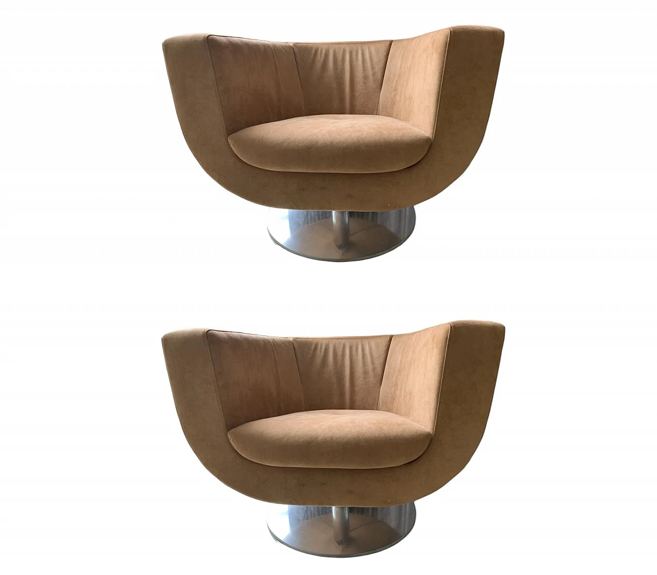Pair of Tulip armchairs by Jeffrey Bernett for B&B Italia, 2000s 11