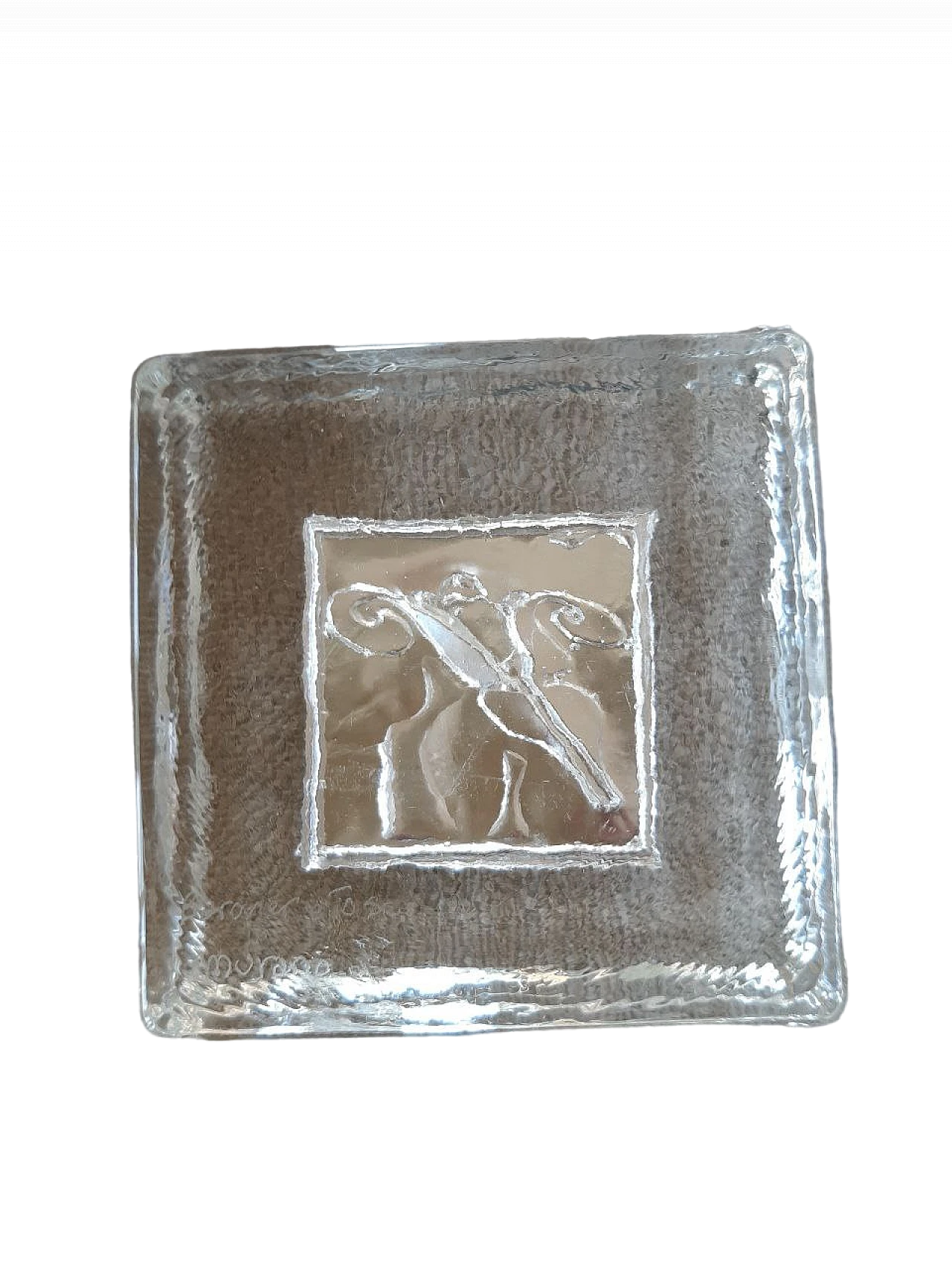 Fermacarte in vetro Murano e argento di Barovier & Toso, anni '60 10