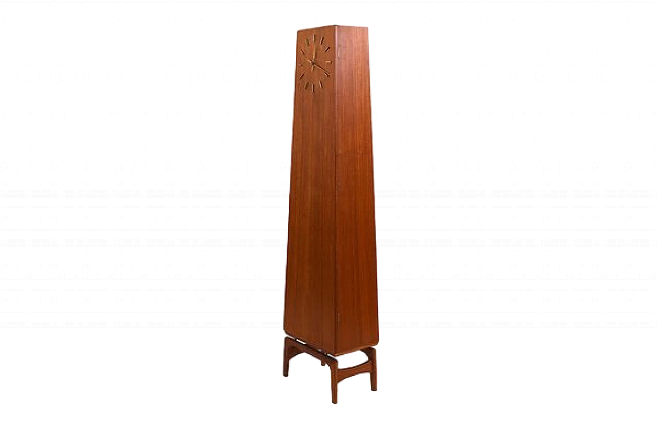 Teak pendulum clock by Arne Hovmand-Olsen, 1965 13