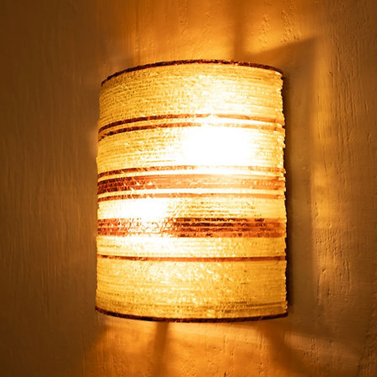 Glass wall light by Albano Poli for Poliarte, 1960s 3
