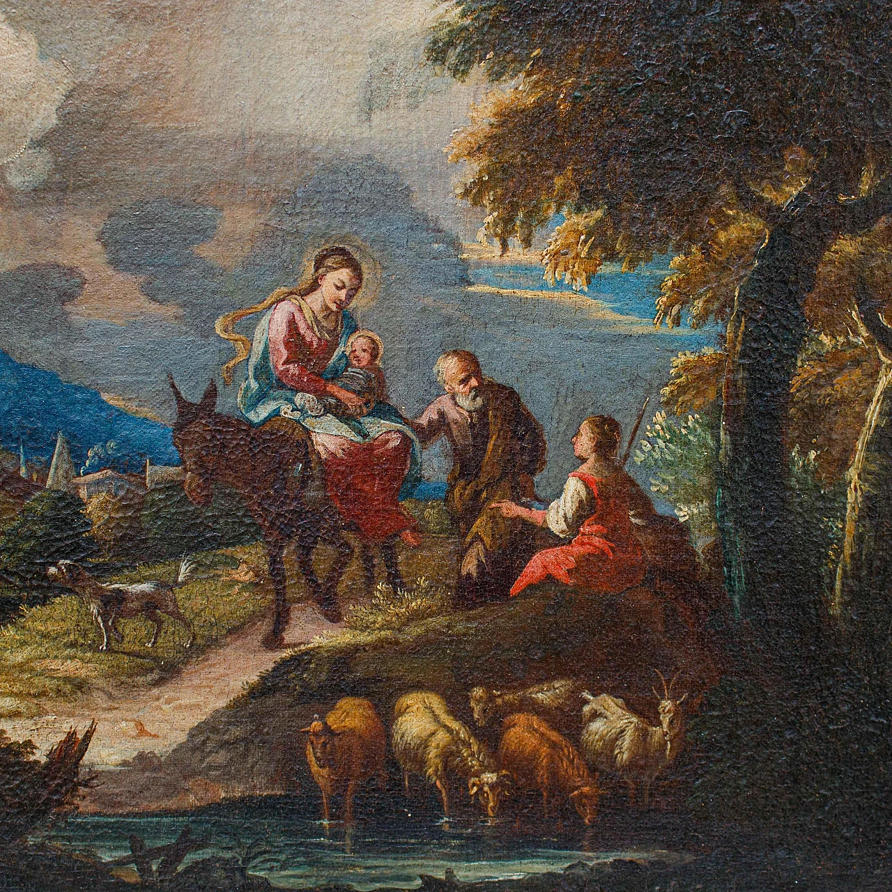 Giuseppe Roncelli, Rest during the flight into Egypt, 17th century 3