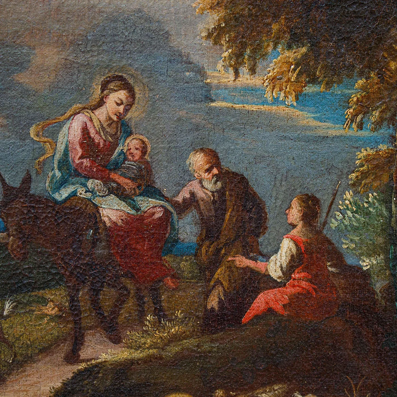 Giuseppe Roncelli, Rest during the flight into Egypt, 17th century 4