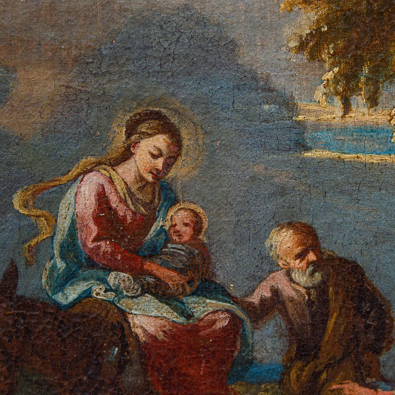 Giuseppe Roncelli, Rest during the flight into Egypt, 17th century 12