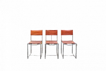 3 Odessa chairs by Giandomenico Belotti for Pluri, 1974