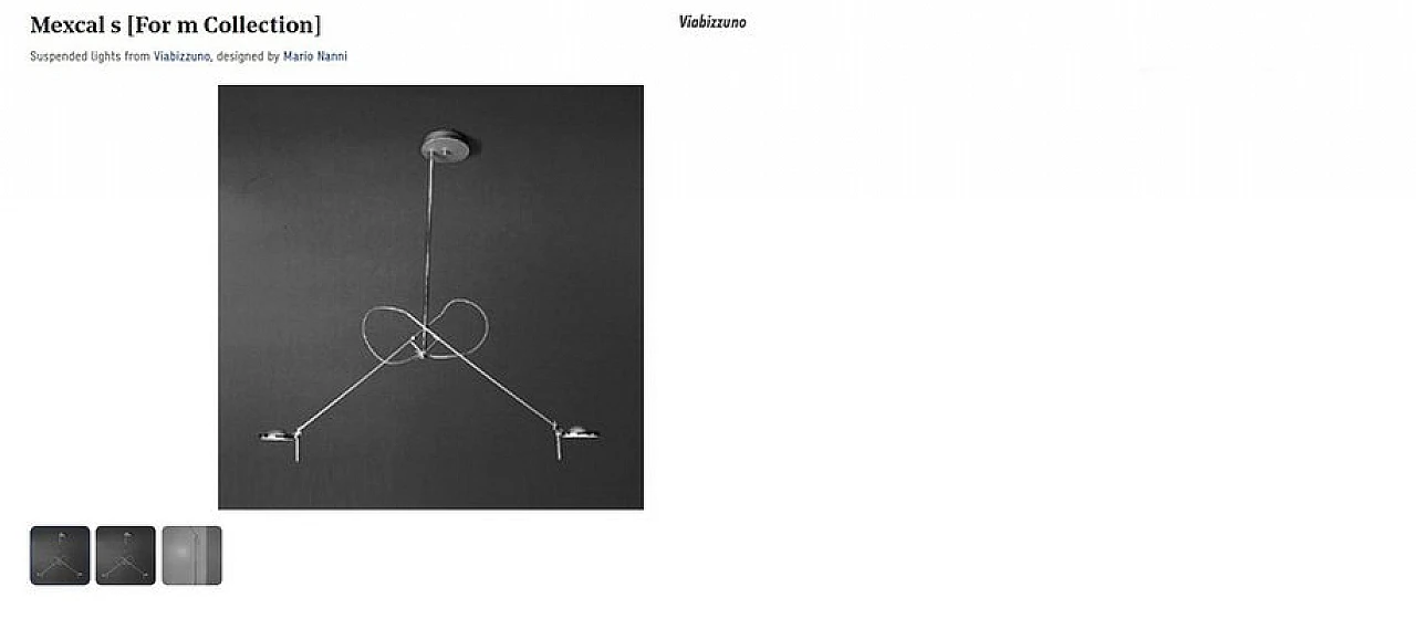 Lampada da soffitto Mexcal S di Mario Nanni per Viabizzuno, 1995 14