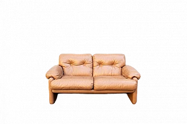 Coronado leather sofa by Tobia & Afra Scarpa for B&B Italia, 1966