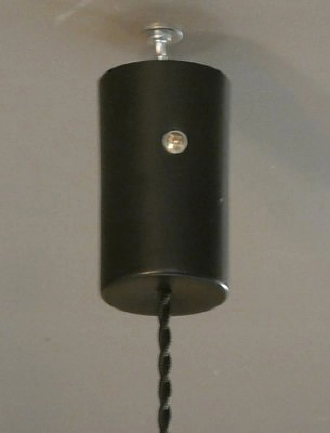 Ceiling lamp in white & red methacrylate and brass by Stilnovo, 1960s 9