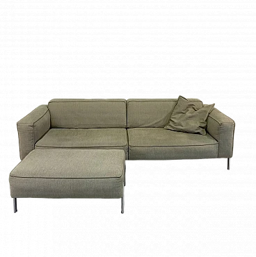 Bacio sofa and footstool by Cuno Frommherz for Rolf Benz