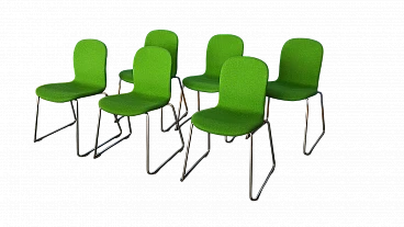 6 Green Tate chairs by Jasper Morrison for Cappellini, 2000s