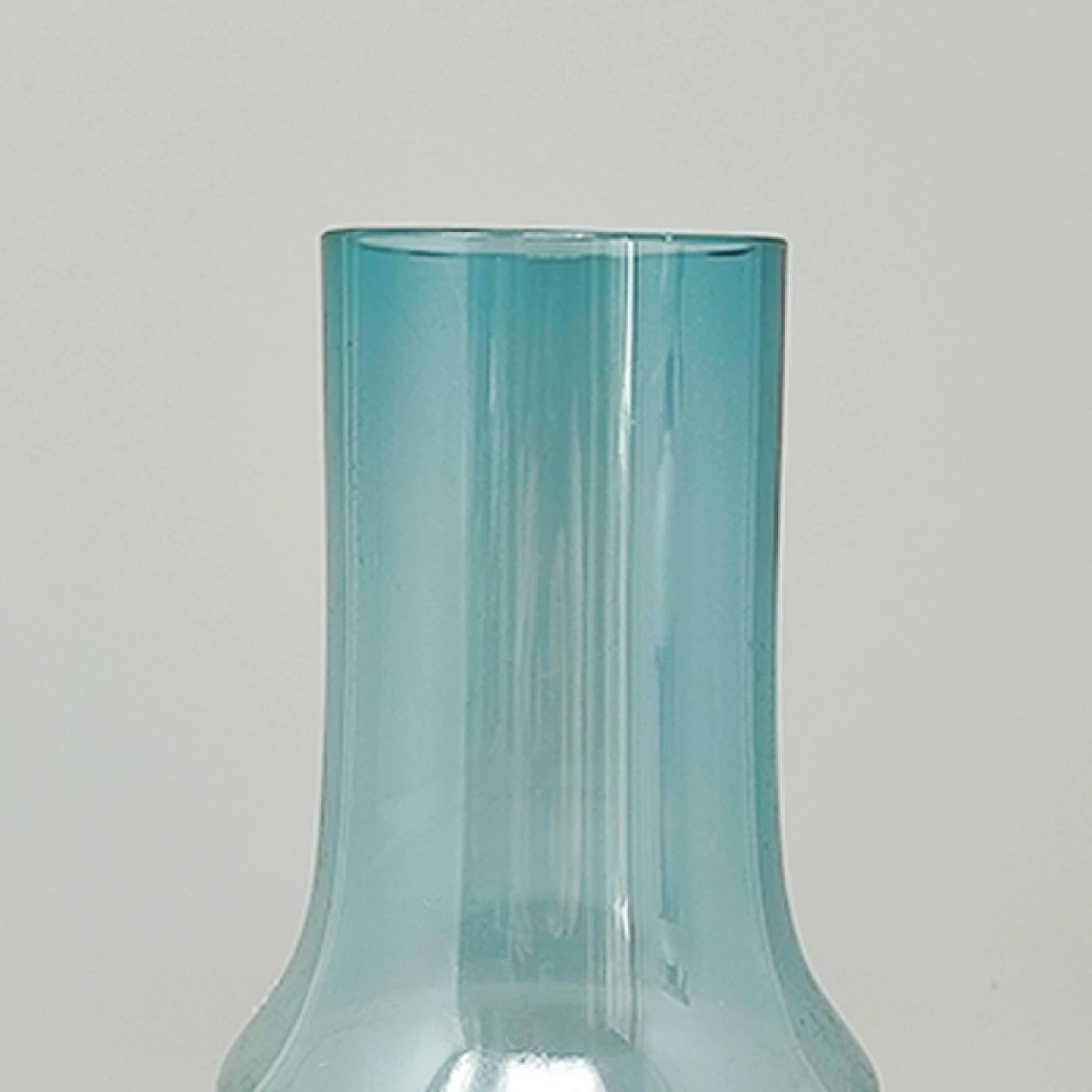 Blue glass vase 1376 by Tamara Aladin for Riihimaki, 1970s 7