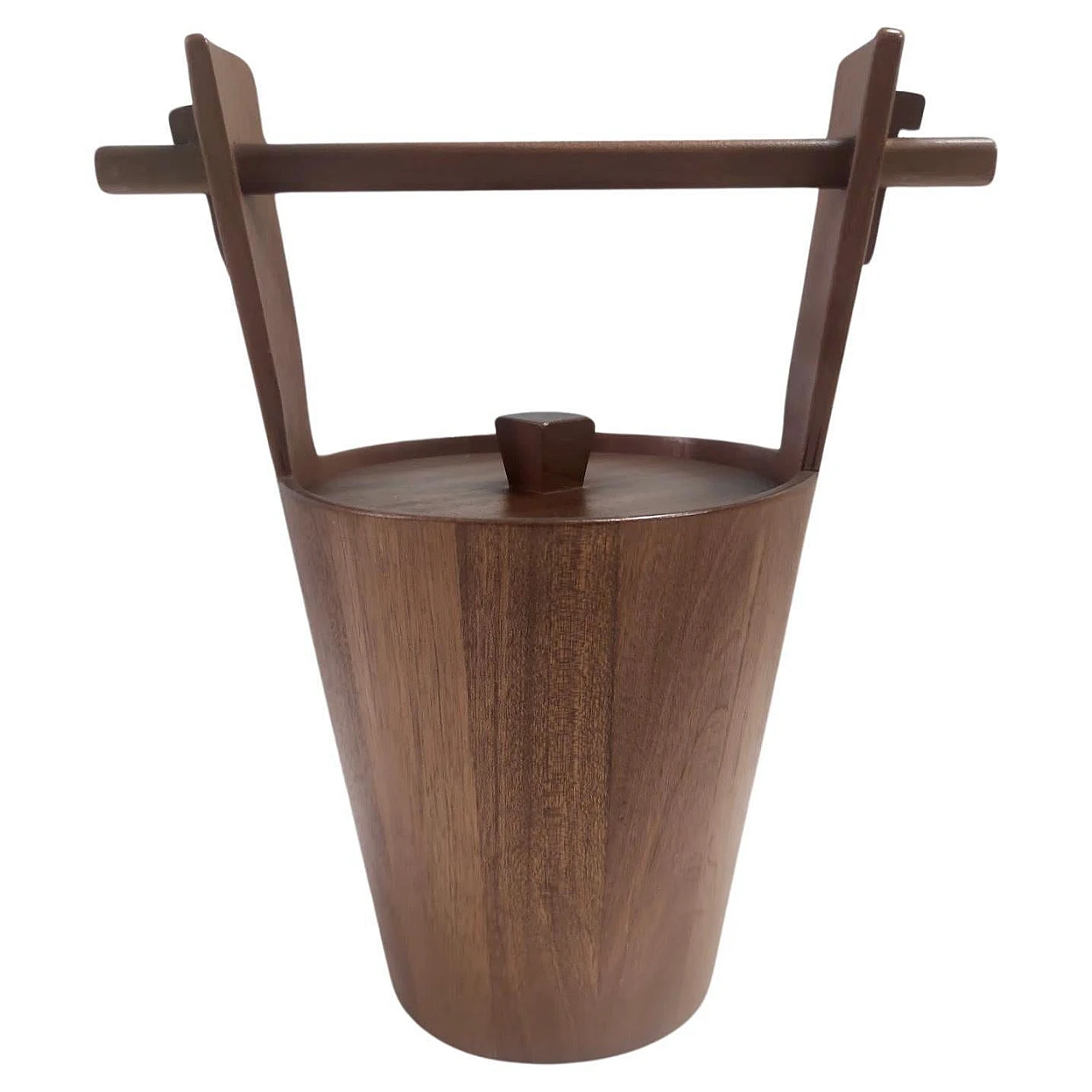 Ebonized beech ice bucket by Anri Form, 1970s 1