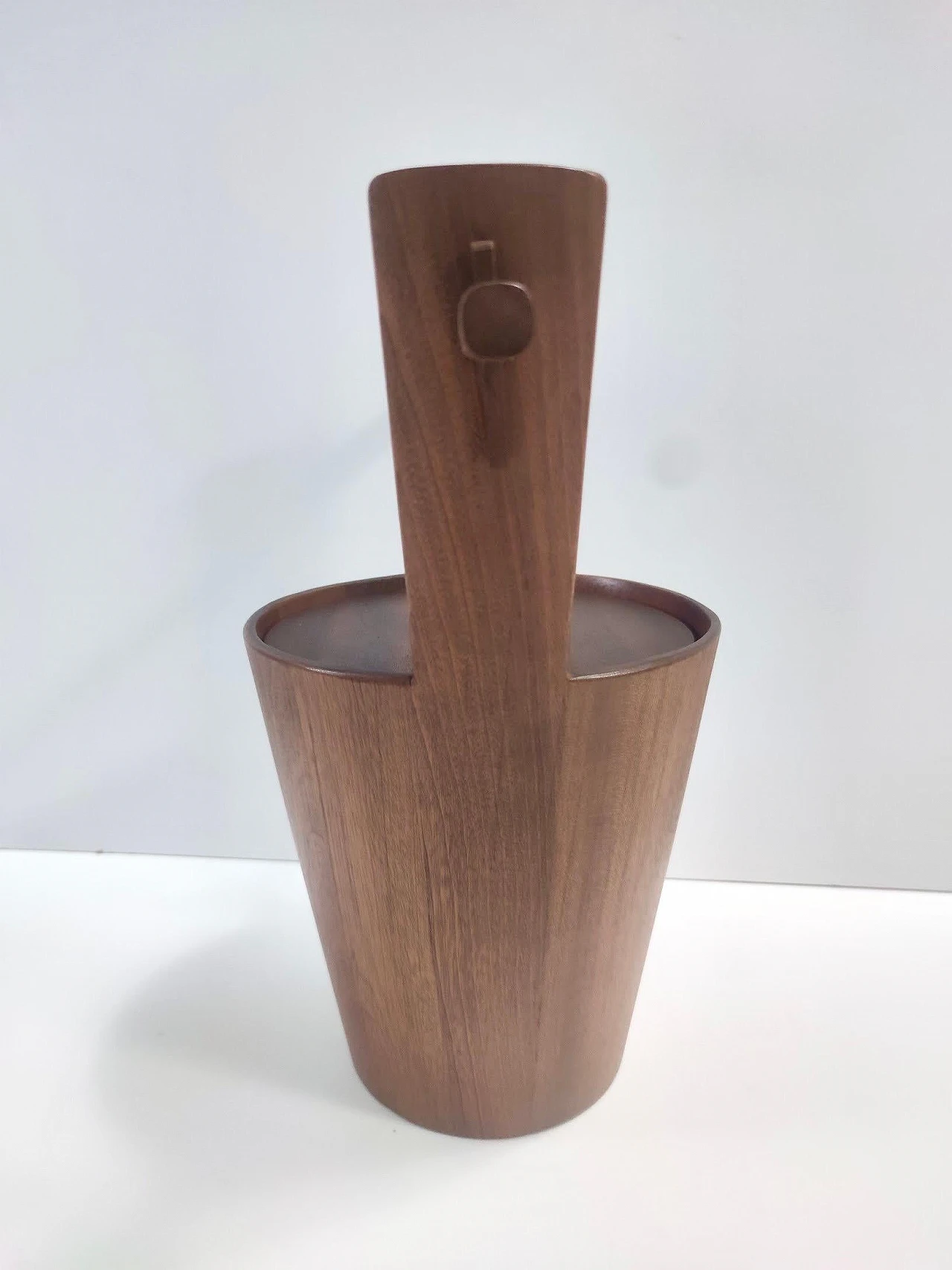 Ebonized beech ice bucket by Anri Form, 1970s 8