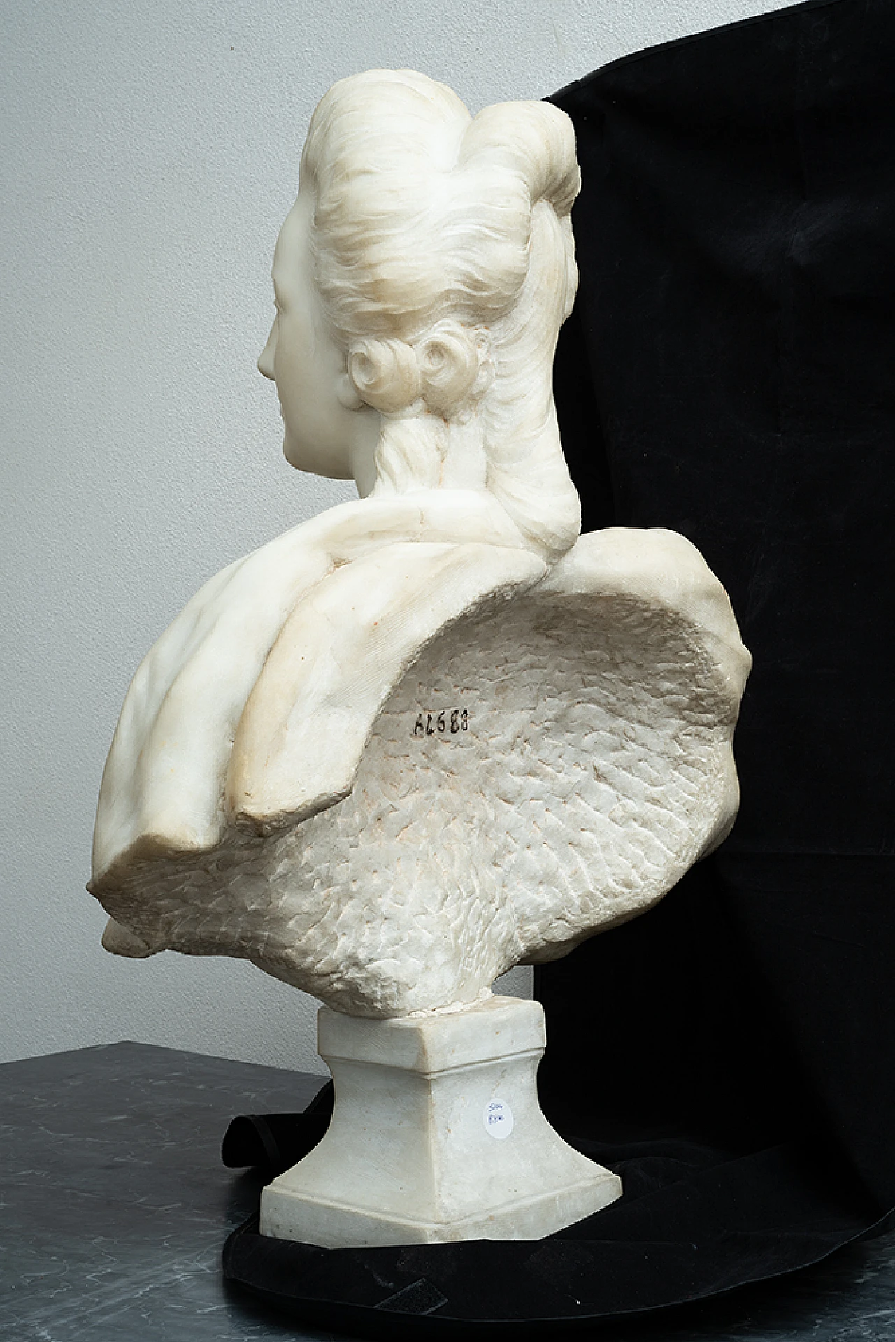 Maria Antonietta, scultura in marmo bianco, '700 3