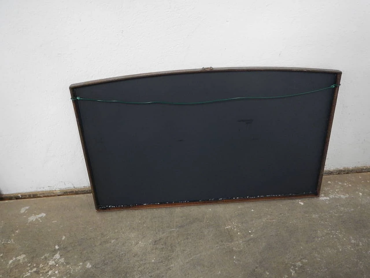 Specchio finestra in ferro marrone, anni '50 9