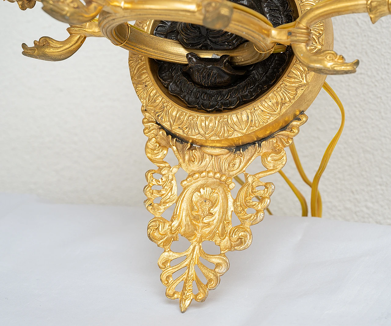 4 Empire wall lights in gilded and patinated bronze, 19th century 4