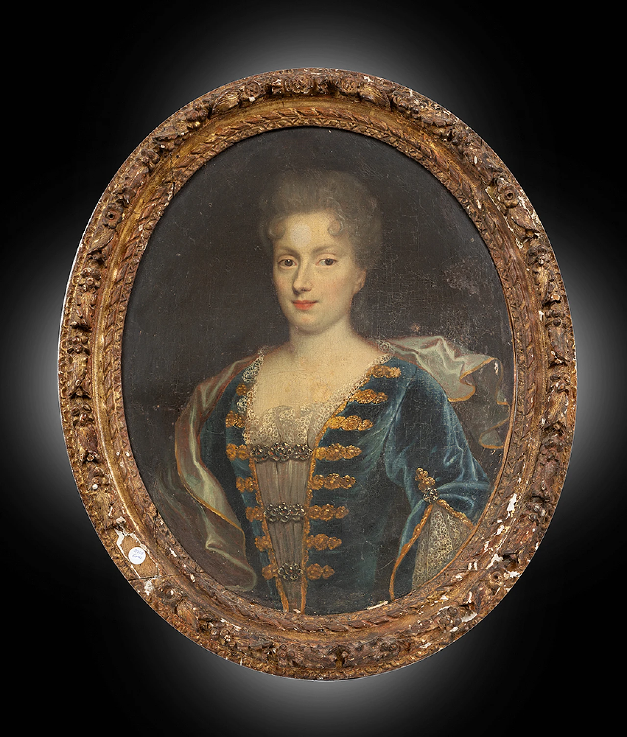 Marie J. B. of Savoy-Nemours, oil painting on canvas, 18th century 1