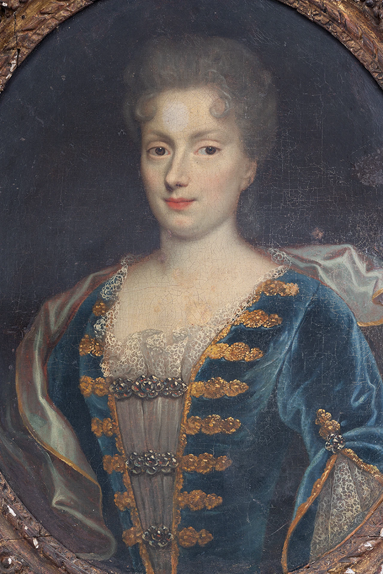 Marie J. B. of Savoy-Nemours, oil painting on canvas, 18th century 2