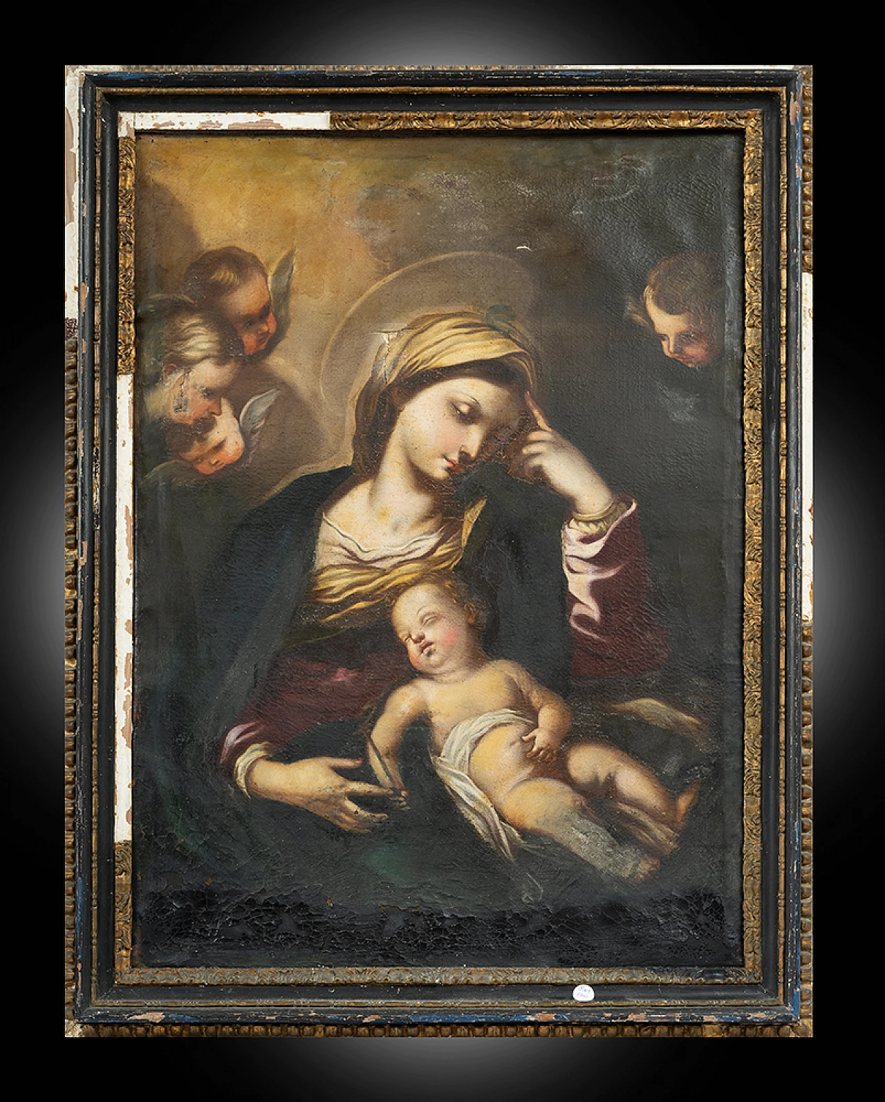 F. Solimena, Madonna and Child, oil painting on canvas, 18th century 1