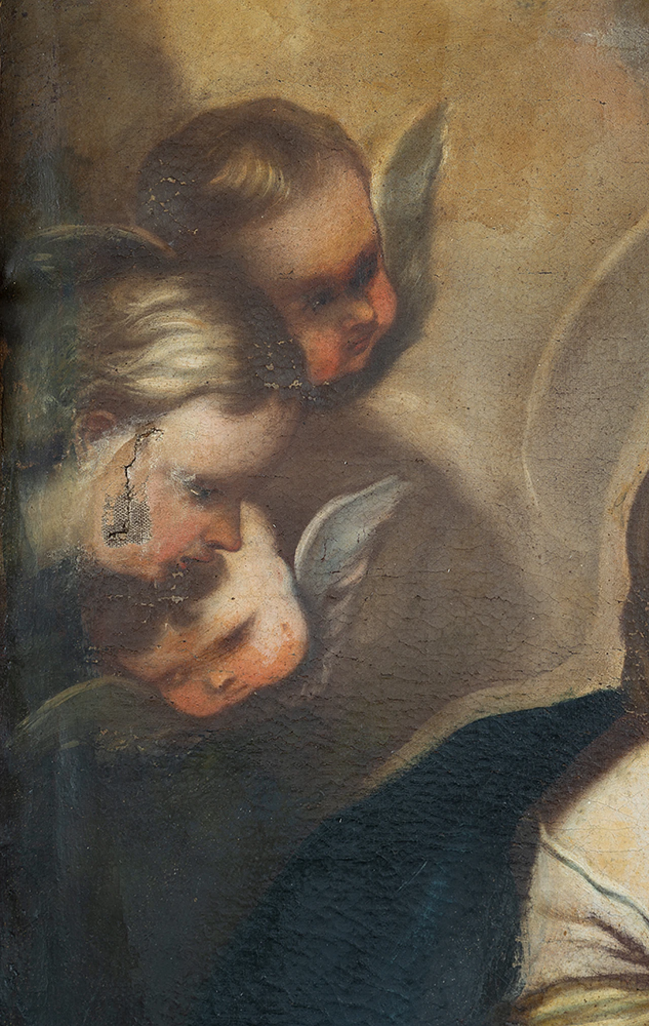 F. Solimena, Madonna e Bambino, dipinto a olio su tela, '700 3