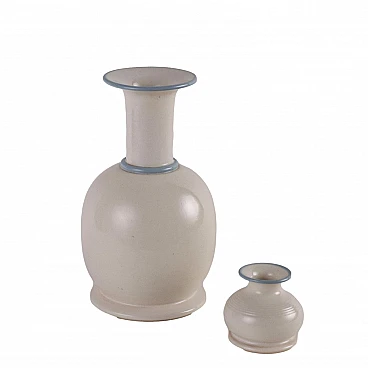 Pair of ceramic vases by Franco Bucci, 1970s