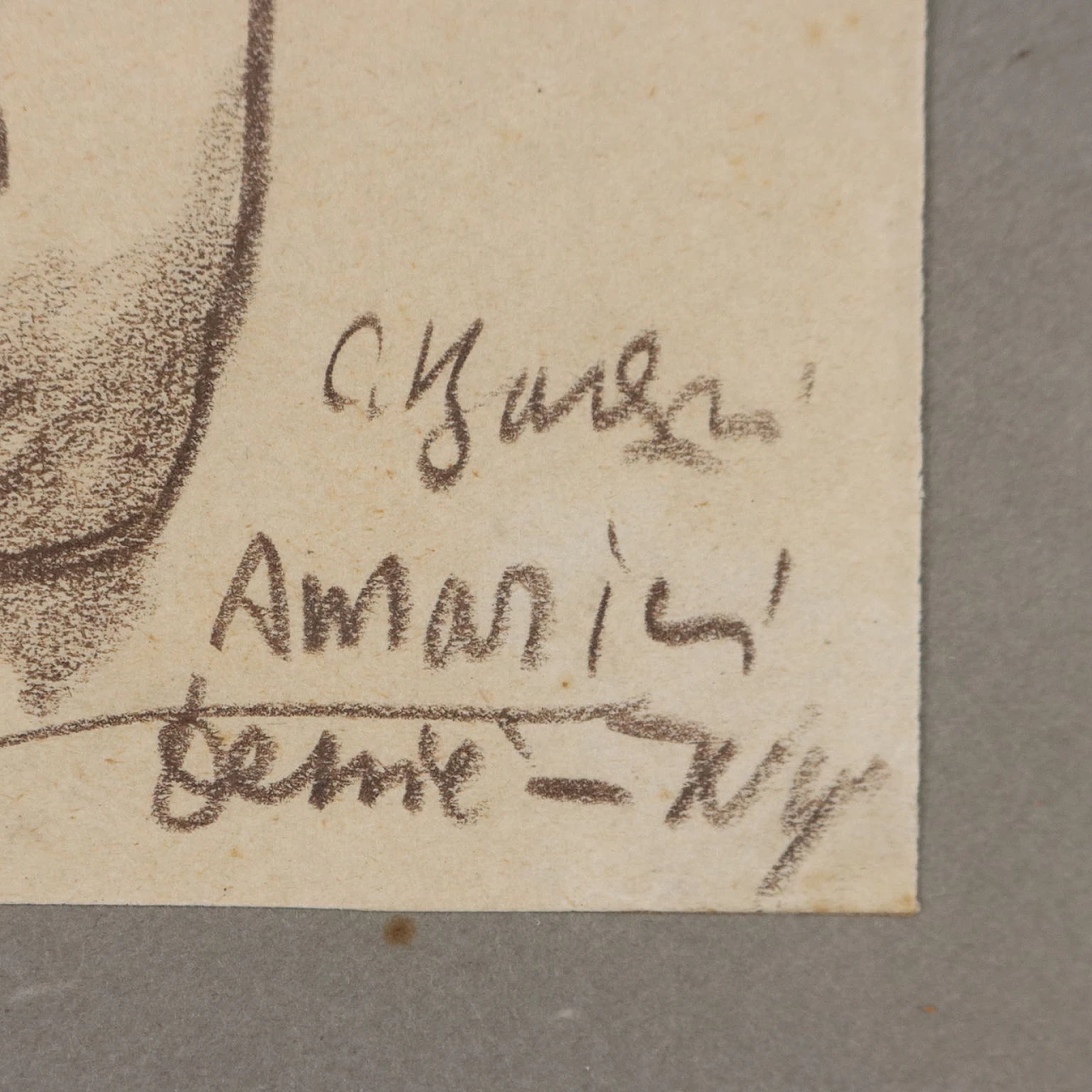 Contardo Barbieri, Amarici (figure etiopi), pencil on paper, 1930s 7