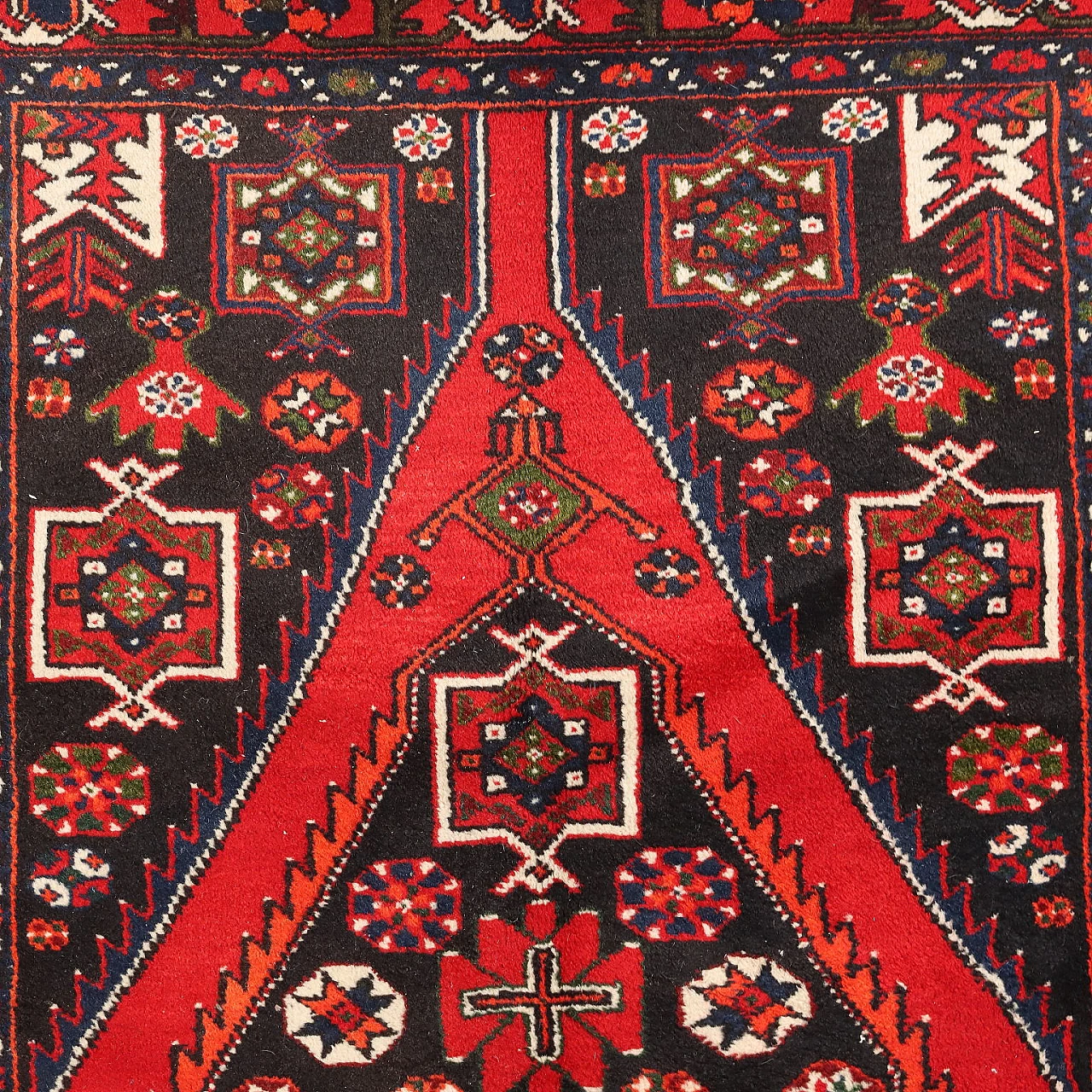 Rudbar red rug in cotton and wool 4