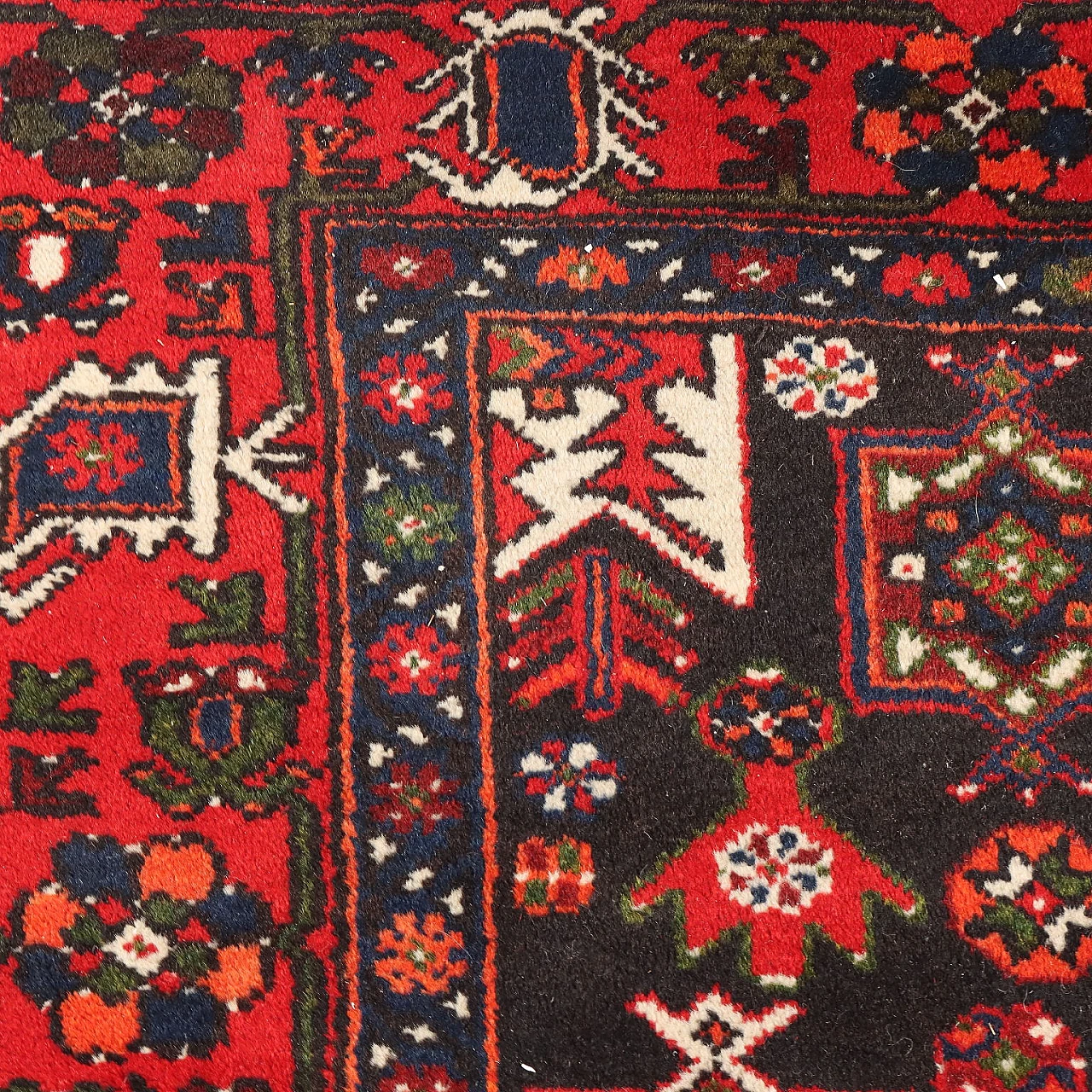 Rudbar red rug in cotton and wool 5