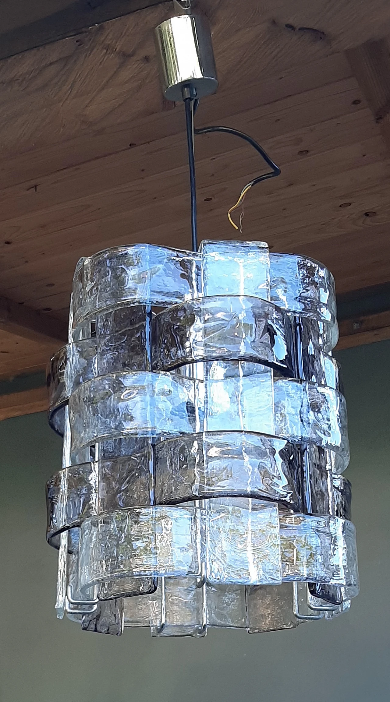 Ceiling lamp in Murano glass by C. Nason for AV Mazzega, 1960s 13