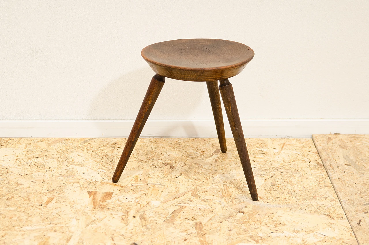 Beech stool by Úluv, 1960s 2