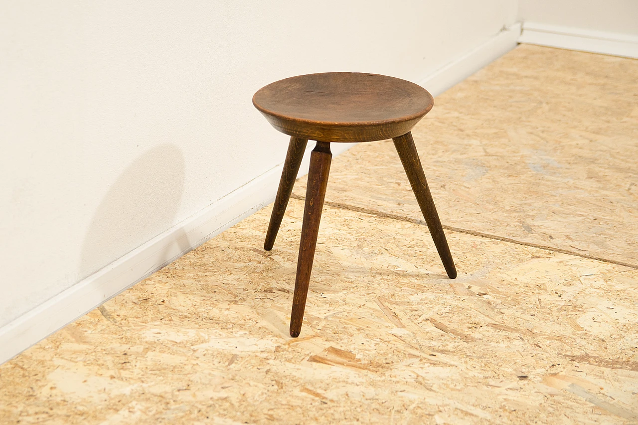 Beech stool by Úluv, 1960s 3