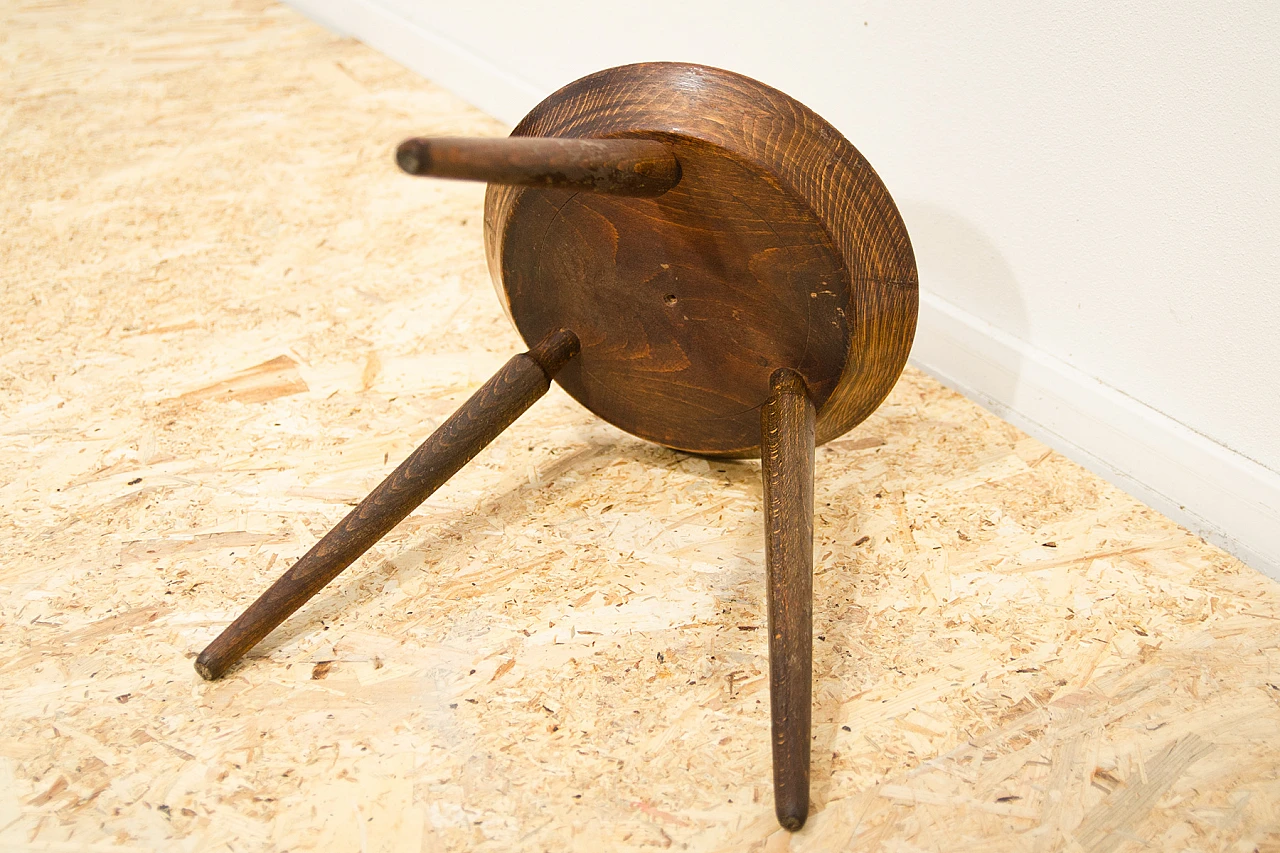 Beech stool by Úluv, 1960s 10