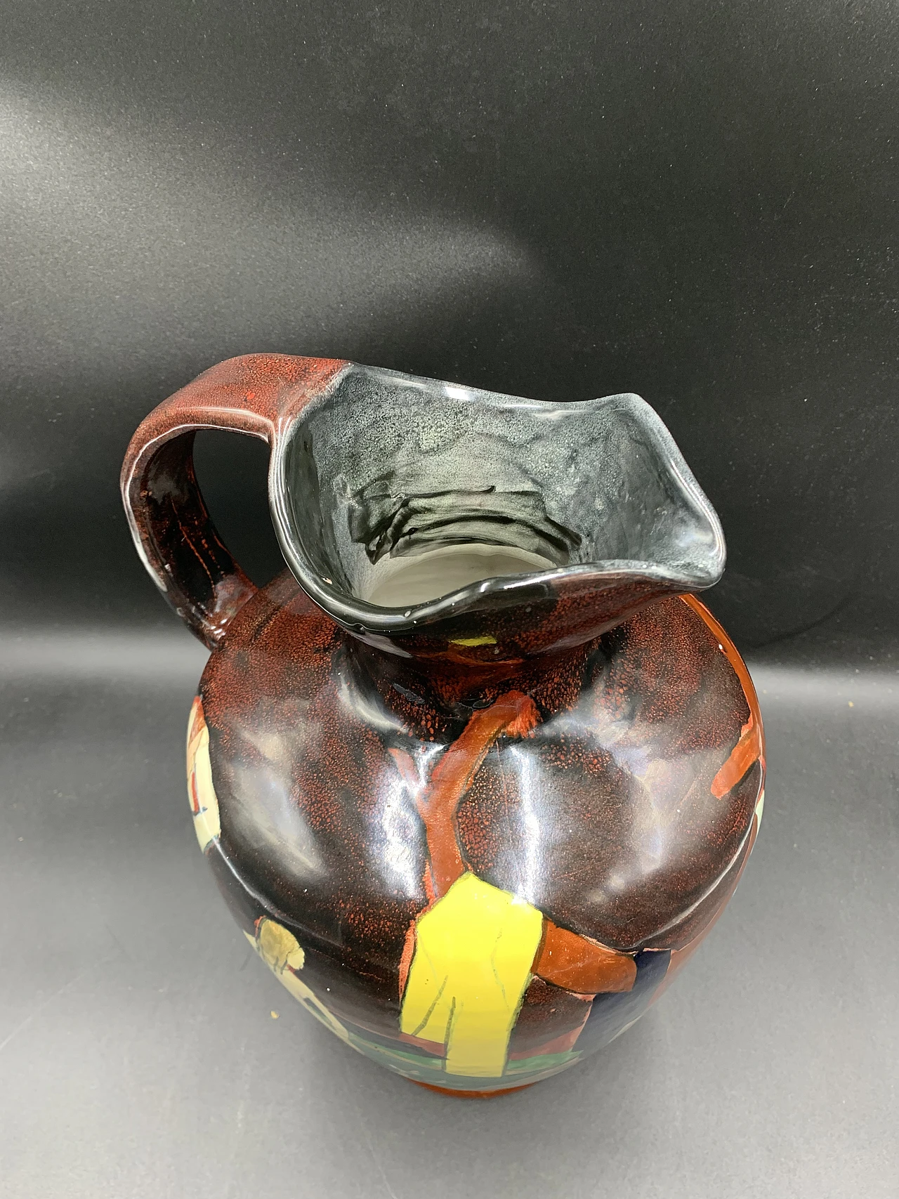 Vaso dipinto a smalto di Cornali per Art Rumi, anni '20 3