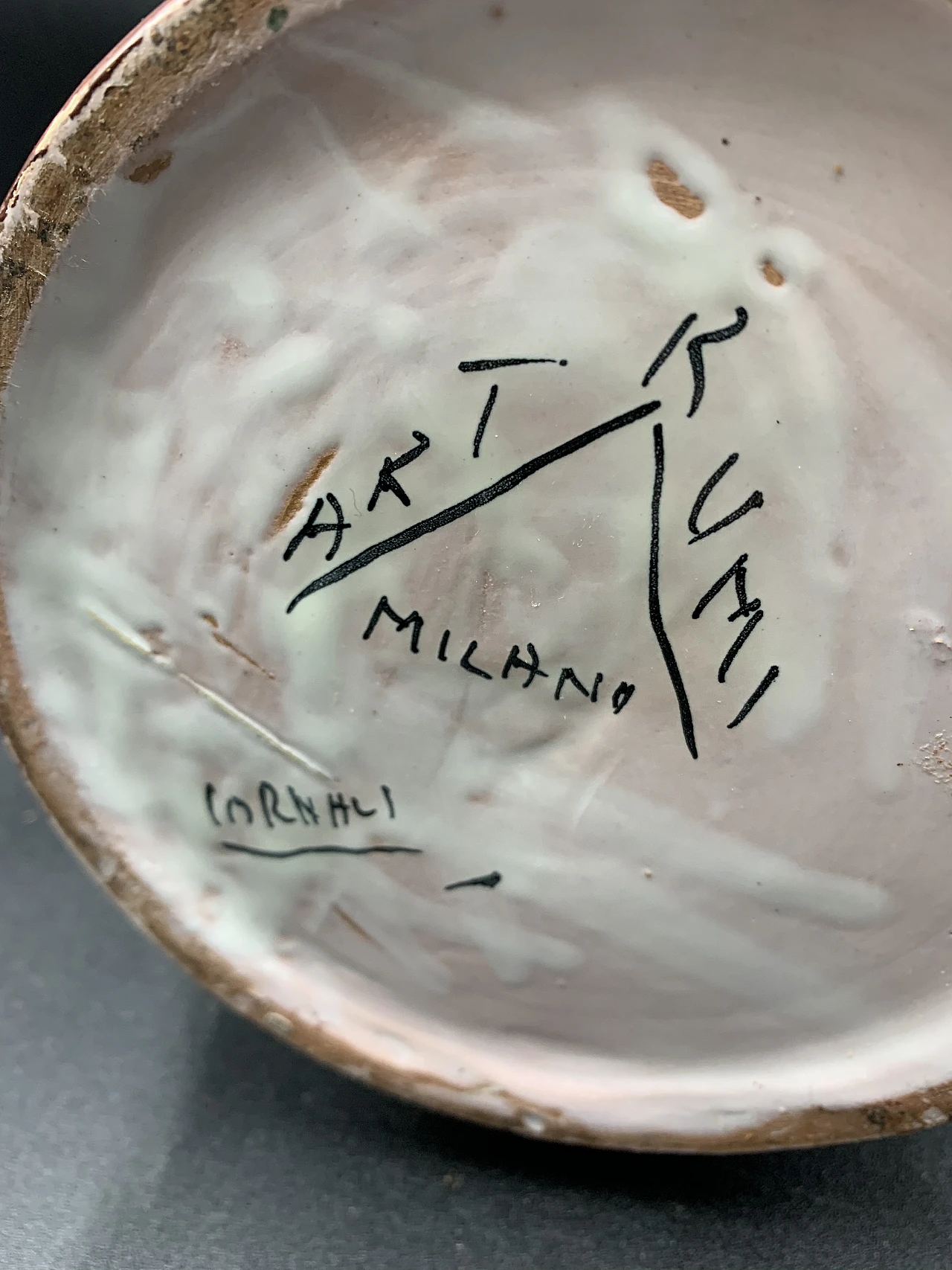 Vaso dipinto a smalto di Cornali per Art Rumi, anni '20 6