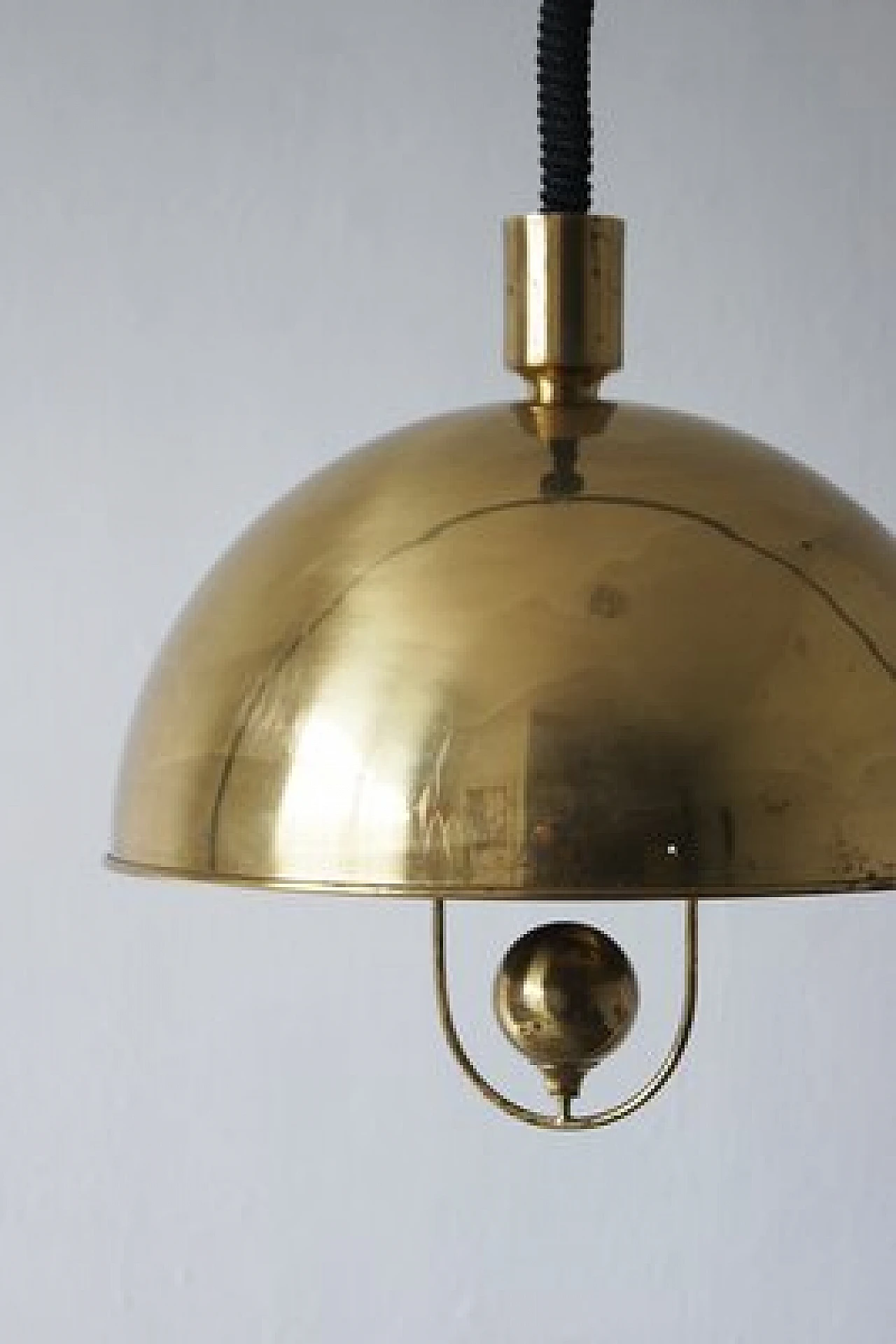 Brass chandelier by Florian Schulz, 1970s 3