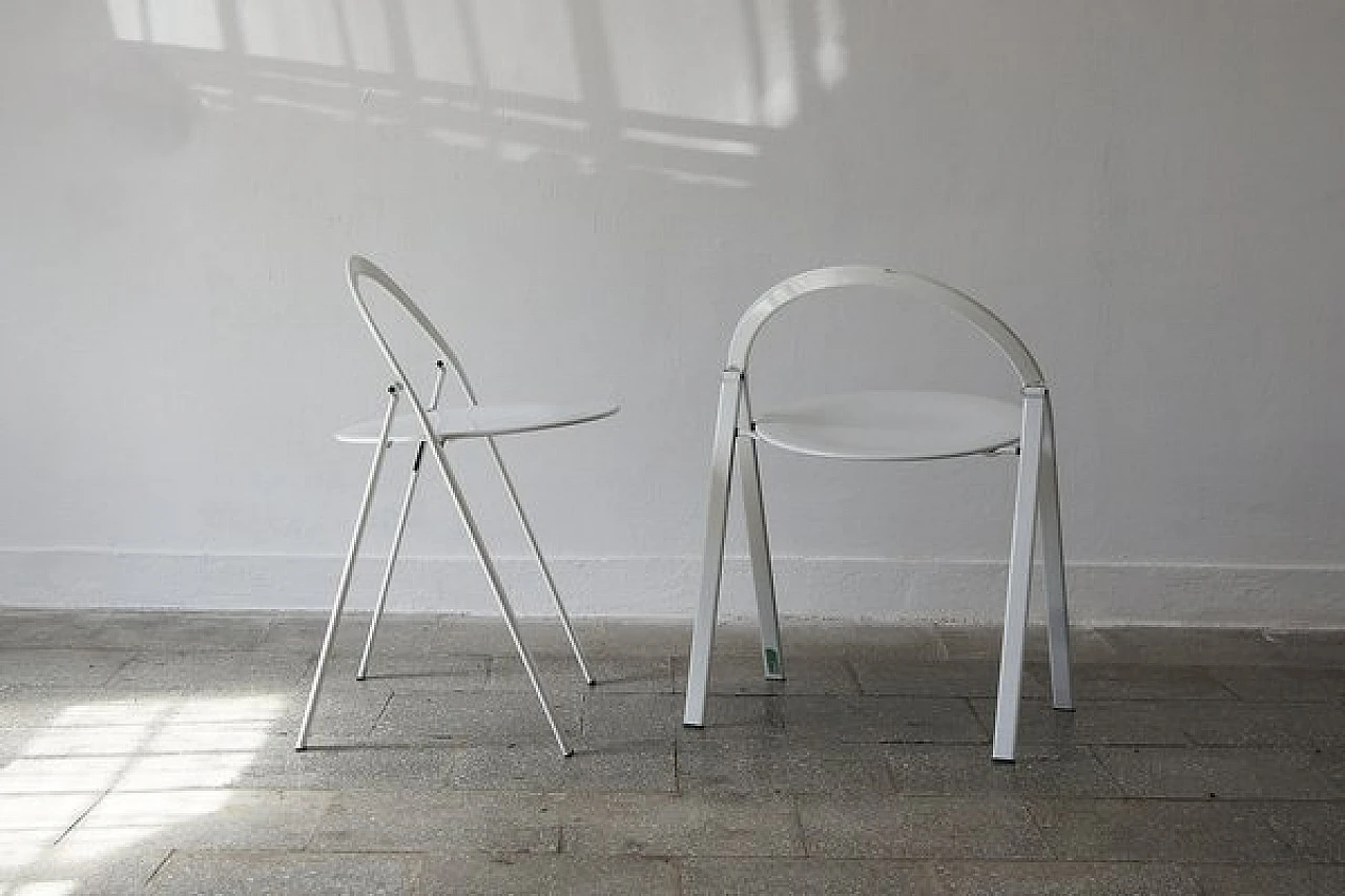 Coppia di sedie pieghevoli di Giorgio Cattelan per Cidue, anni '70 4