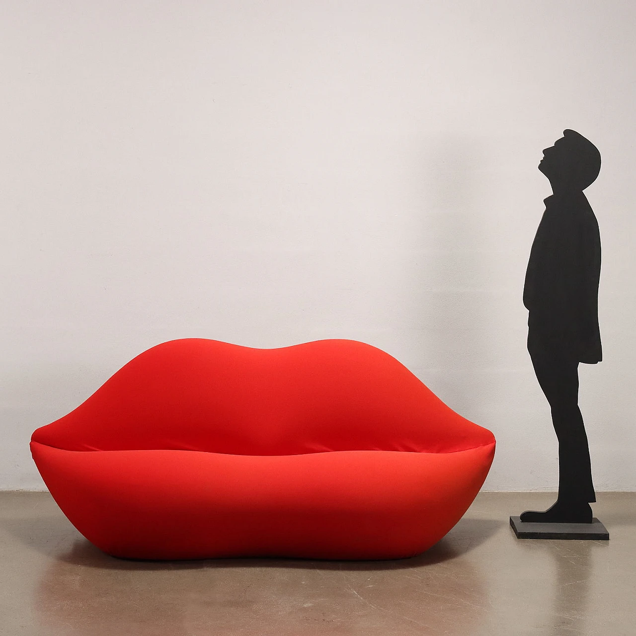 Bocca sofa in red fabric by Studio 65 for Gufram, 1970s 2