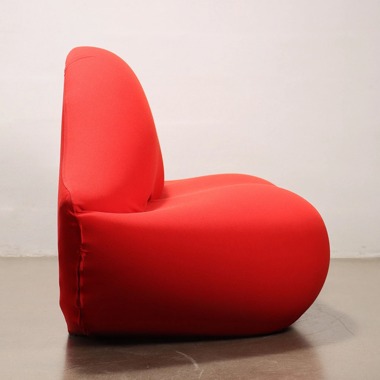 Bocca sofa in red fabric by Studio 65 for Gufram, 1970s 3