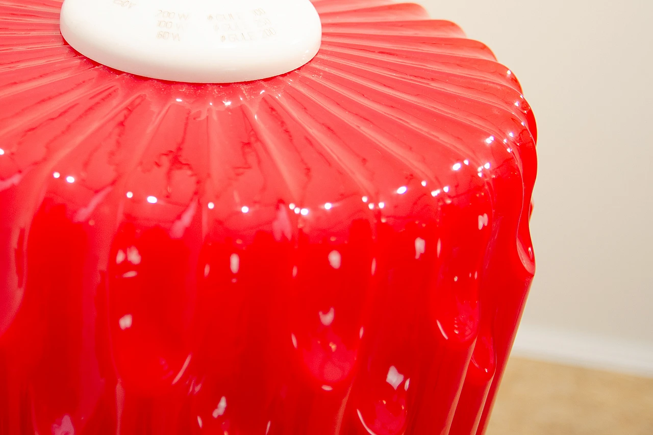 Hanging lamp by Karel Wolf for Osvětlovací Sklo, 1970s 9