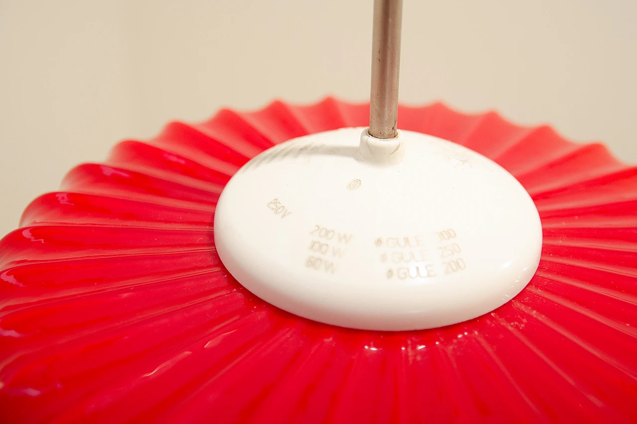 Hanging lamp by Karel Wolf for Osvětlovací Sklo, 1970s 10