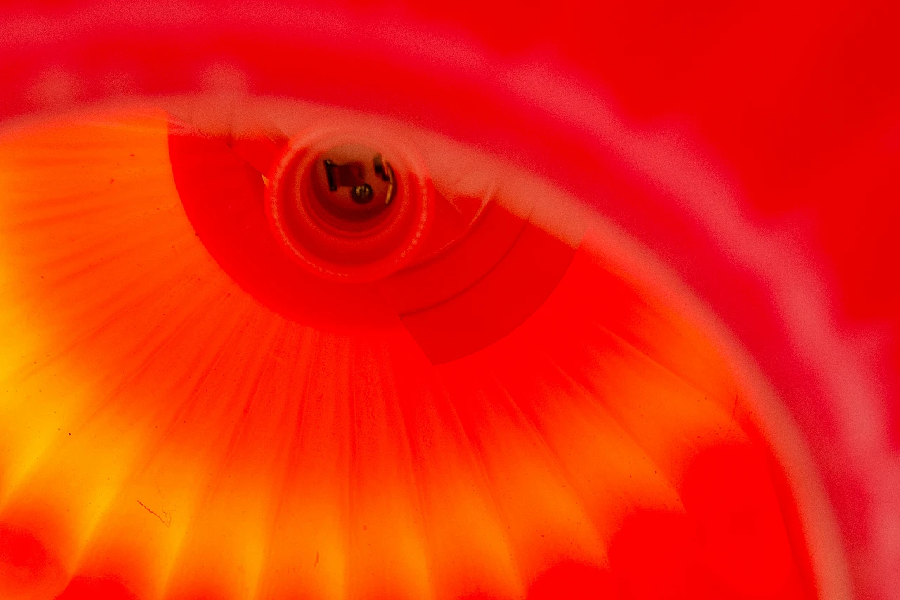 Hanging lamp by Karel Wolf for Osvětlovací Sklo, 1970s 14