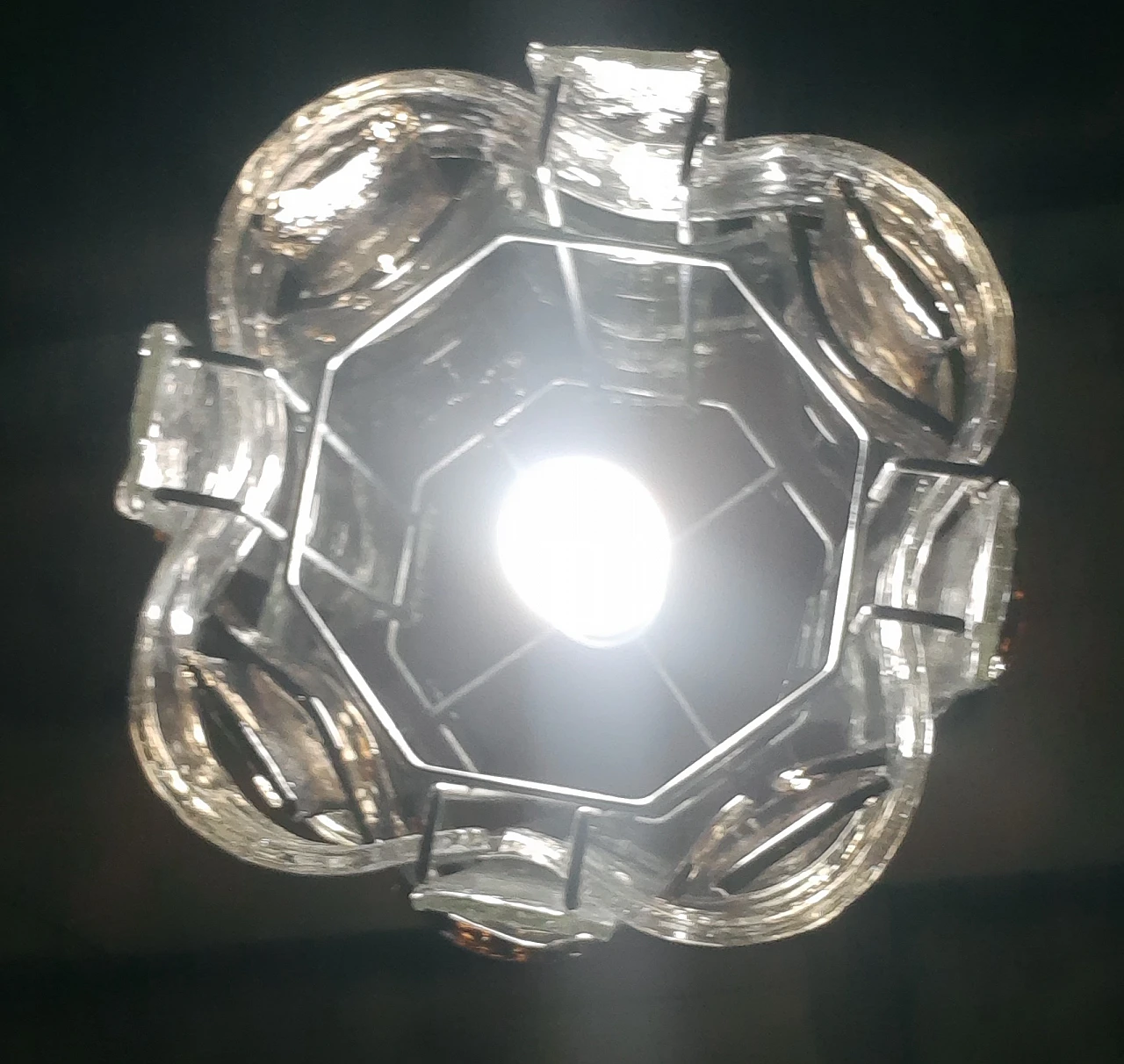 Ceiling lamp in Murano glass by C. Nason for AV Mazzega, 1960s 20